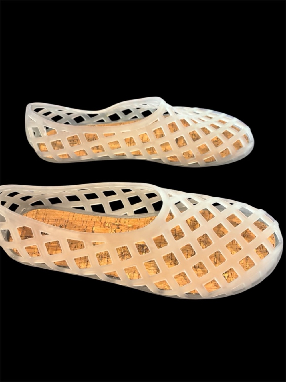 Project Cloud White Lattice Jelly Flats - Picture 2 of 8
